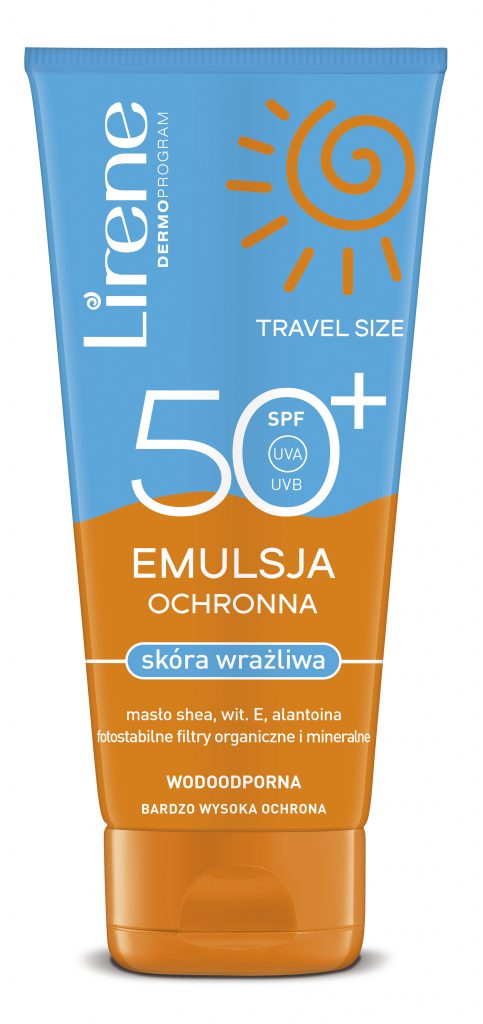 LIRENE EMULSJA OCHRONNA SKÓRA WRAŻLIWA SPF 50 90ml Nowa formuła