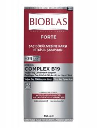 Bioblas Forte Complex B19 Ziołowy szampon przeciw wypadaniu włosów 360 ml