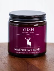 Świeca sojowa Yush 120ml Lawendowy Bukiet