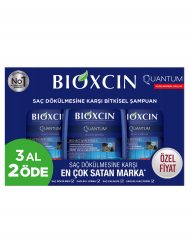 Bioxcin Quantum szampon do włosów suchych i normalnych zestaw 3 x 300 ml
