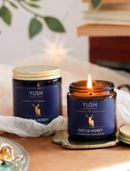 Świeca sojowa Yush 120 ml Oats & Honey 120ml