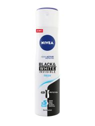Nivea Invisible Black&White Fresh blue 200 ml dezodorant